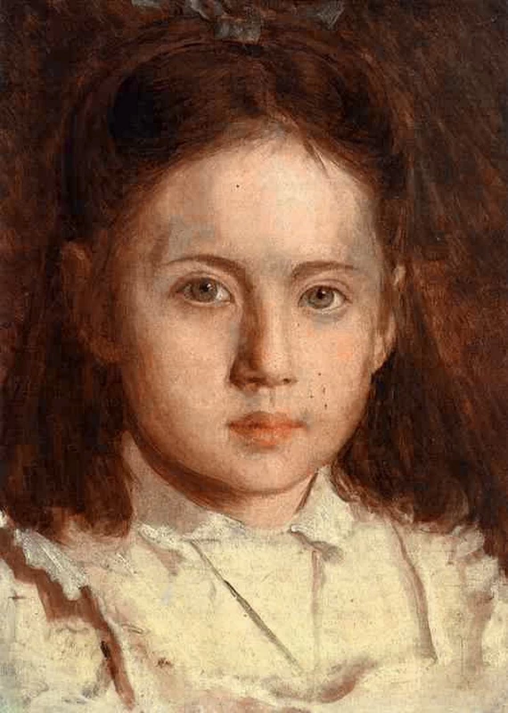 Ivan Kramskoy - Ritratto di Sonya Kramskaya, figlia dell'artista